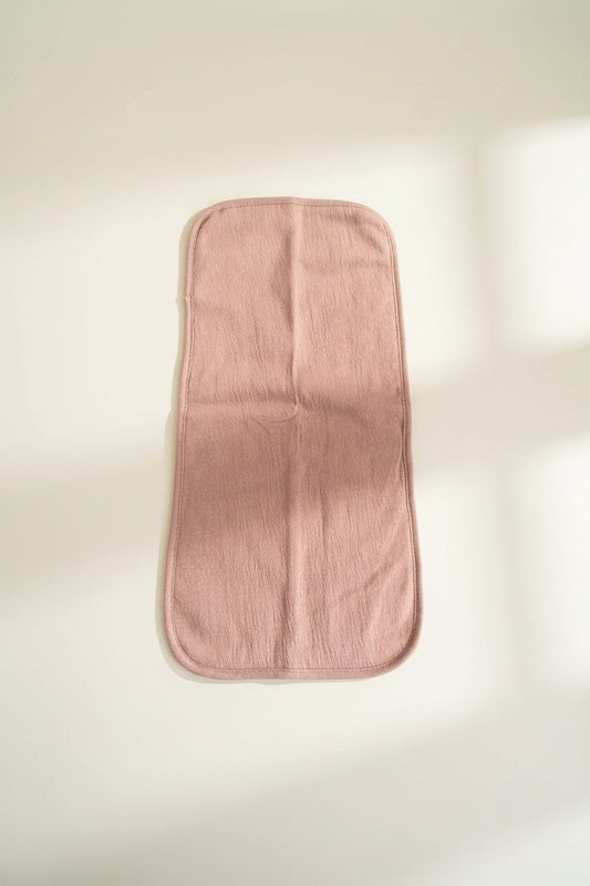Pink burp cloth