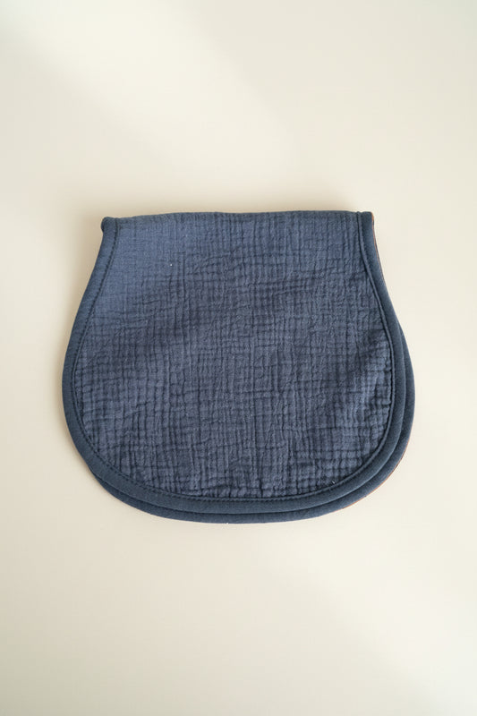 Blue textured burp cloth