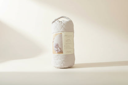 Quilted Beige portable baby play mat bag